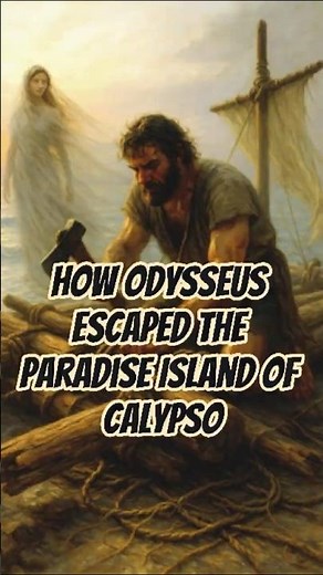 Odysseus and Calypso. Escaping the paradise island #calypso #Odyssey
