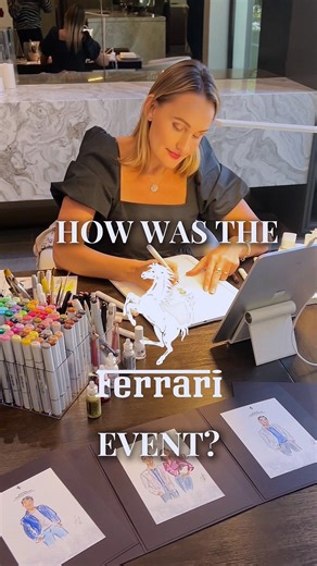 How was the @ferrariusa event in Houston?❤️‍🔥 Our fifth Ferrari event this year - after Palm Springs, St. Louis, New Jersey and Beverly Hills. As always, each Esperienza Ferrari is a VIP-only, exclusive, premium and immersive event, where the guests explore the latest Ferrari models in scenic locations 🏎️✨ Our certified Alisa Maxime Studio artists sketch almost 1,000 guests every month across the U.S. Want to be next? Comment below and maybe you’ll be the next one we sketch. ✍🏻💕 Watch this v