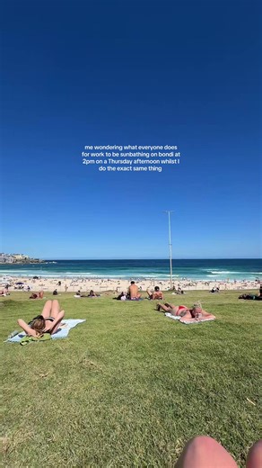 Relaxing at Bondi Beach: A Summer Afternoon