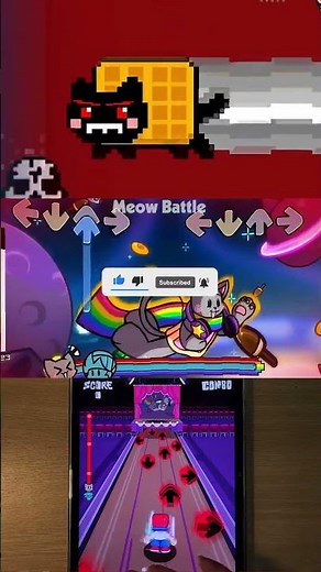 Nyan Cat But Horror Cat - FNF Animation - Friday Night Funkin' #fnf #shortsviral