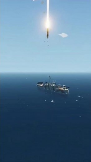 Cruise missile vs. sub chaser #stormworks #royalcanadiannavy #military #missile #ship