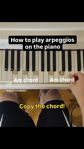 How to play arpeggios on the piano