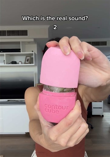 Guess the Real Sound of a Frozen Contour Cube!