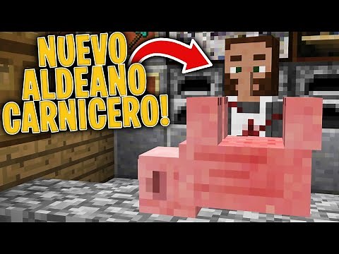 Nuevo ALDEANO CARNICERO en MINECRAFT! 🥩 SE LLEVA CERDITOS! 😂