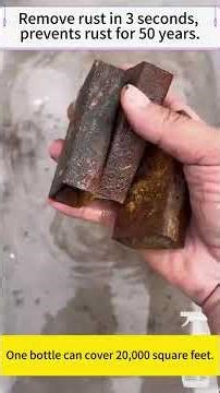 Our powerful metal rust remover makes your tools and parts look brand new