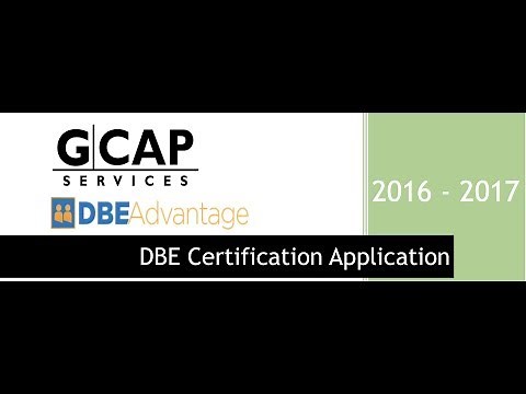 DBE Certification Application