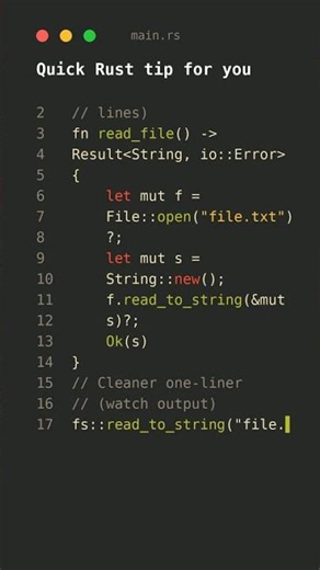 🔥 Rust Tip That Changed How I Code #rusttips #coding #shorts