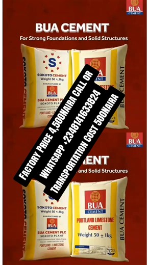 Get BUA Cement at Promotional Factory Price in Nigeria