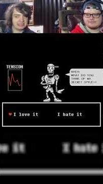 PAPYRUS DATE! #undertale #funny #tobyfox #commentary #indiegame