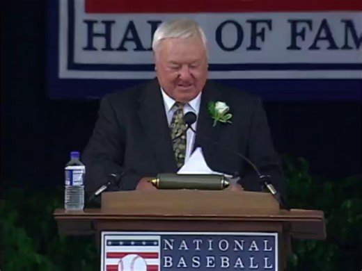 Short, sweet and spoken from his heart. Bill Mazeroski's speech at the 2001 Induction Ceremony was the ultimate example of his humility. | National Baseball Hall of Fame and Museum