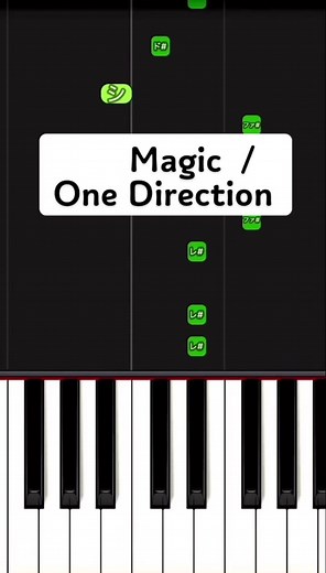 One Direction Magic: 簡単ピアノチュートリアル