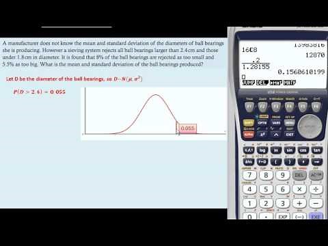 Finding mu and sigma