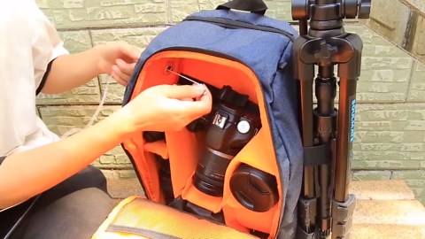 Camera Bag Backpack Professional for DSLR SLR Mirrorless Camera Laptop Back Pack with Rain Cover Laptop Compartment Photograhy Backpack Case Compatible with Sony Canon Nikon Camera Black