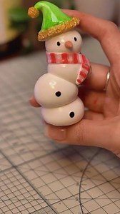 Christmas Snowman Clay Tutorial ⛄ #handmade #diy #giftideas #clay #crafting Like, Follow & Share for more clay crafts!” Show your love by ❤️ following & sharing this Post | ইচ্ছে পূরণ