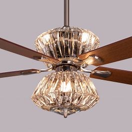 Embellished Chandelier Ceiling Fan