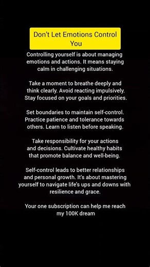 Control Yourself | Master Self-Discipline & Emotional Strength
