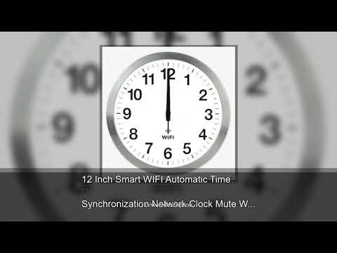 12 Inch Smart WIFI Automatic Time Synchronization Network Clock Mute Wall Clock Modern Minimali