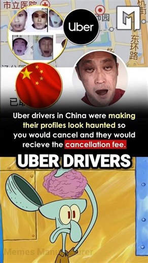 Uber’s Scariest Scam: The Ghost Drivers 👻🚗 #shorts #memes