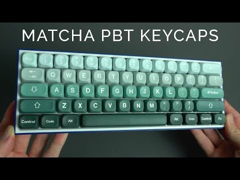 XVX Matcha PBT Keycaps | Sound Test, Unboxing, & Review