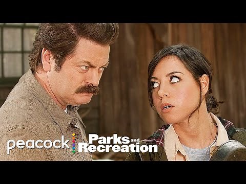Ron being April’s adoptive father for 12 minutes straight | Parks and Recreation