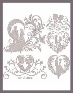 Elegant Wedding Embroidery Patterns: Multi-format Machine Designs for Memorable Celebration Decor - Etsy