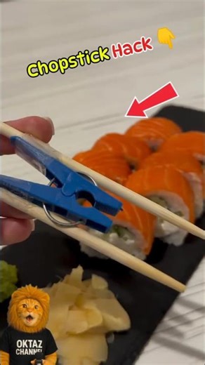 Can’t Use Chopsticks? Try This Simple Trick✨ #shorts #chopsticks #lifehacks #viralshorts