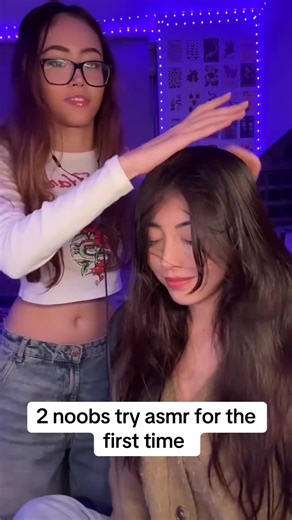 2 noobs try ASMR for the first time #asmr