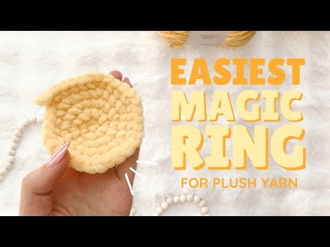 Easiest Magic Ring Tutorial/ Learn How to Crochet Your First Magic Ring✨