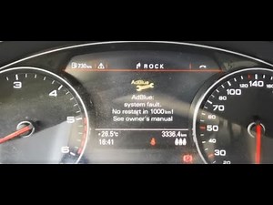 How to reset the AdBlue warning light on the Audi A6