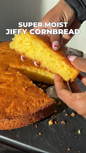 August on Instagram: "This is the perfect last minute recipe. Comment “recipe” for the full written recipe link sent straight to your DMs. Or visit thereisfoodathome.com I lowkey like jiffy more than from scratch cornbread 🫣. Yeah, I know there’s lard in it, bio engineered, blah, blah… mi nuh care. #jiffy #cornbread #thanksgiving #easyrecipe"