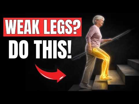 The TOP 3 Exercises for Leg STRENGHT on STAIR After 60 (No Gym) | Physio Tips