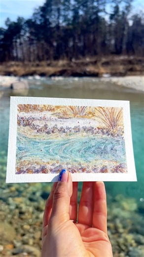 Day 10 of creating 30 postcards inspired by my gap year!