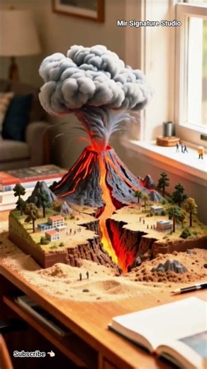 I Built A Mini Volcano And It Erupted!