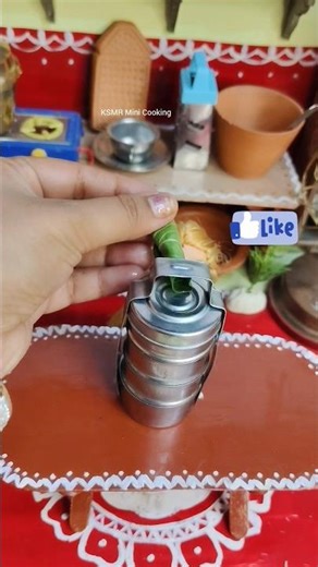 Mini lunch box packing|day-46#mini#miniature#minikitchen#dollhouse #southindiandishes#viral#trending