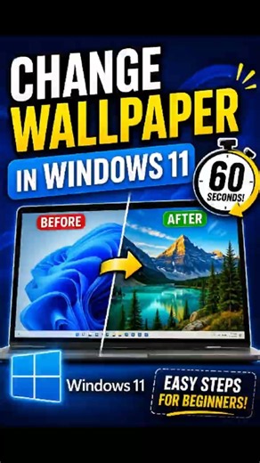 How to change Windows 11 Wallpaper fast 🚀 #windows11