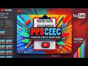 Junior clerk PPSC Past Papers|junior clerk exam preparation