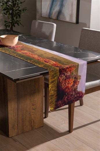 Sunset Prairie Landscape Table Runner | Scenic Countryside Printed Runner - Etsy UK