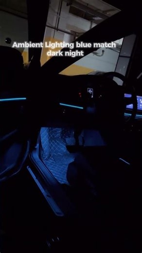 When blue ambient lighting blends into the night