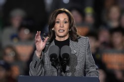 Kamala Harris Makes "Closing Argument" Speech Next To White House
