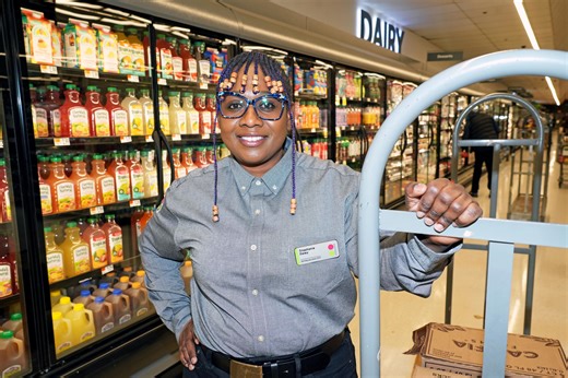 Stop & Shop dairy manager Stephanie Daley known as 'the singing lady'