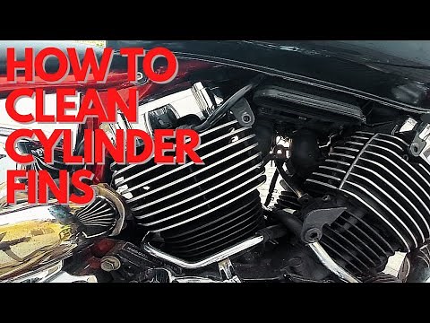 HOW TO CLEAN CYLINDER FINS | HOW TO SAND MOTORCYCLE ENGINE FINS | HOW TO POLISH A MOTORCYCLE ENGINE