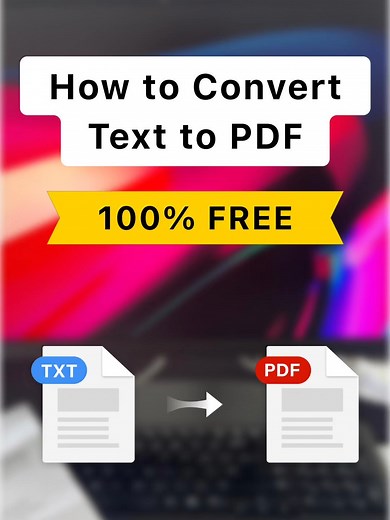 How to convert text to PDF on your phone? It’s simple and free with PDFgear. In this video, we’ll show you how to turn a text file into a PDF directly on your phone in just a few steps. No signup. No ads. #texttopdf #converttexttopdf #pdfgear