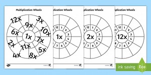 Multiplication Wheels Maths Challenge Booklet