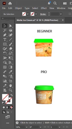 Adobe Illustrator Tutorial: Realistic Ice Cream Cup Paper Mockup Design
