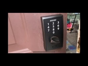 How to add or remove user code programming Schlage door lock keypad