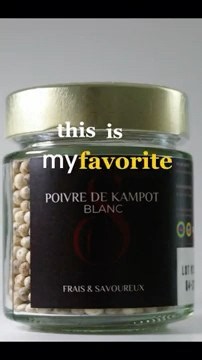 J’adore les poivres de Kampot 🇰🇭 de Sacha Heritage 🤎