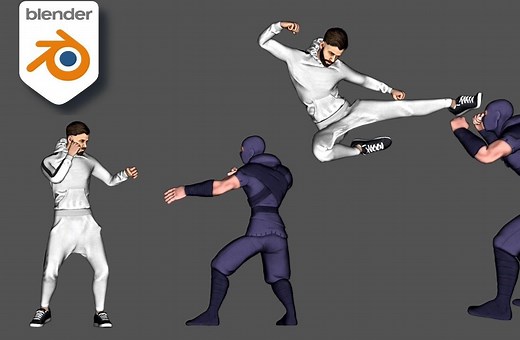 Blender 4.0！如何组合和编辑 Mixamo 动画！