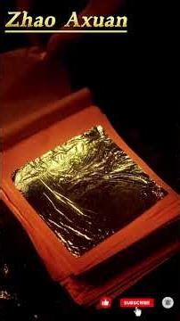 “Turning Gold Into Art ...Gold Leaf to Painting — A Traditional Masterpiece"