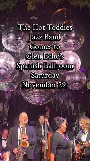 @hottoddiesjazzband returns to the legendary Spanish Ballroom at Glen Echo Park for one night only on November 29, 2025 - hosted by @gottaswingdc ! Join us for a high-energy night of swinging hot jazz and Lindy Hop featuring an all-star lineup, including vocalist @hannahgillmusic ! 🗓️ Saturday, September 10 📍 Spanish Ballroom at Glen Echo Park, MD 🎟️ $20 Advance / $30 Door Get your tickets through gottaswing.com ! . . . The Hot Toddies Jazz Band, Lindy Hop dance event, Swing dance party DC, S