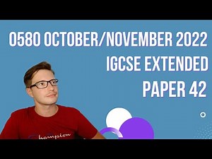 0580/42/o/n/22 IGCSE Cambridge CAIE (CIE) Extended Mathematics paper 42